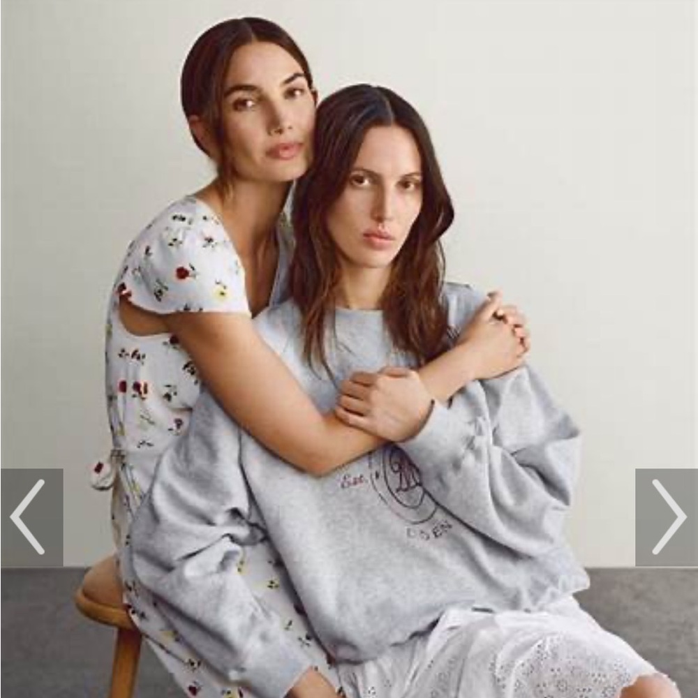 NWT Gap x Doen Heather Gray Sweatshirt. Size S.